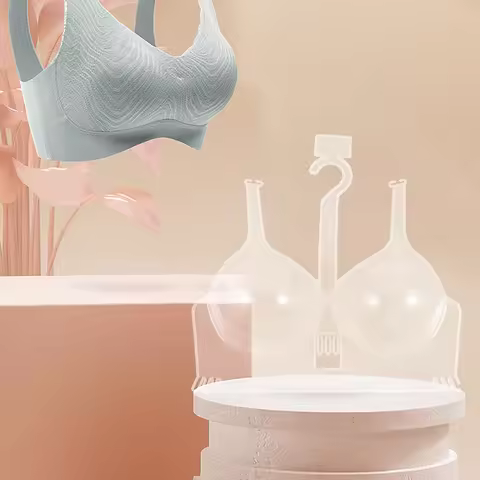 2Pcs Bra Display Mannequin Plastic Hanger Clothes Store Underwear Rack Hanger for Clothes