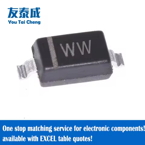 50PCS Zener Diode(Voltage Regulator Diode) 0.5W BZT52C51 51V WW BZT52C56 56V BZT52C62 62V BZT52C68 6