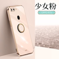 Ultra-Thin Silicone Phone Case for OPPO R11 R11s R11Pro Full Cover Lens Anti-Fall with Stand Mens An
