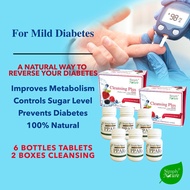 Mild Diabetes Program- both SUPERFOOD PPARs Tablets & Dietary Fiber Cleansing Plus