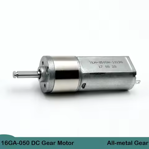 16GA-050 DC 3V-7.4V Mini Micro Metal Gearbox Gear Motor 50-130RPM Gear Reduction Electric Motor Roun