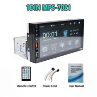 1 Din 7 นิ้วรถวิทยุ MP5 เครื่องเสียงรถยนต์ 7021 จอมิลเลอลิงค์ บูลทูด HD MP5 TF/USB จอสัมผัส เครื่องเ