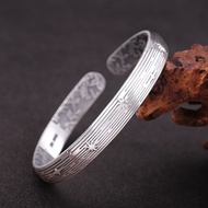 Thai Silver Seiko Bracelet S990 Pure Silver Jewelry Women Open Flower Starlight Open Bracelet Silver
