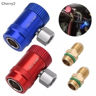 [cherry2] 2Pcs R1234yf Qui Connector Adapter Auto AC High/Low Side R1234yf Qui Couplers Refrigerant 