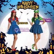 現貨🔮信譽紫鑽店🔮 成人MARIO女裝 女裝成人mario cosplay 女成人mario costume 成人馬里奧cosplay 萬聖節cosplay 萬聖節costume Halloween 