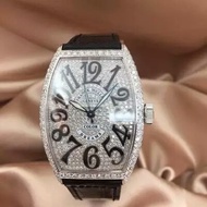 Franck Muller Stainless Steel Diamond Gypsophila Automatic Mechanical Watch 5850