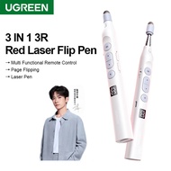 UGREEN 3 IN 1 Wireless Presenter Presentation Remote Clicker Laser Pointer 2.4GHz Usb-C For Office