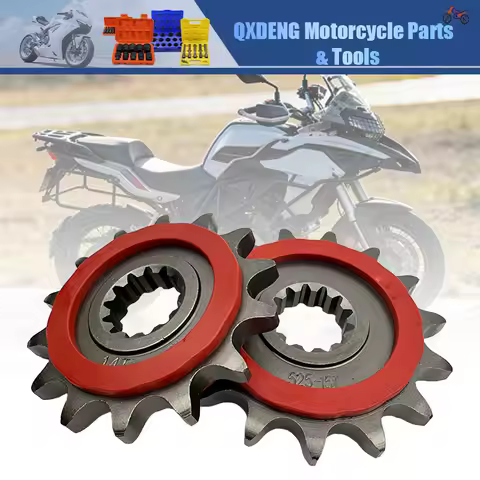 14T Motorcycle Front Sprocket 15T 525 For Benelli TRK 502 502C BJ300 TNT300 BN302 BJ500 BJ600 TNT600