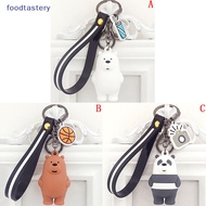 TERY we bare bears keyrings ice bear key chain lanyard bag pendants ornaments collect SG