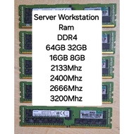 Server / Workstation / ECC RAM DDR4 64GB / 32GB / 16GB / 8GB 2400Mhz/2666Mhz/3200Mhz