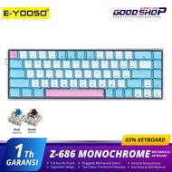 E-YOSO Z-686 MONOCHROME HOTSWAP MECHANICAL GAMING KEYBOARD 68%