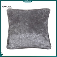 smiles|  43x43cm Soft Plush Solid Color Throw Pillow Case Cushion Cover Home Sofa Decor
