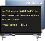 Replacement for Dell Inspiron 7440 7445 2-in-1 8H4RF 08H4RF W03C8 0W03C8 VDWC3 9JKP0 LCD Touch Scree