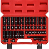CASOMAN 55PCS 1/4-Inch Drive Impact Socket Set, Shallow & Deep, 5/32 Inch - 9/16 Inch, 4mm - 15mm, M
