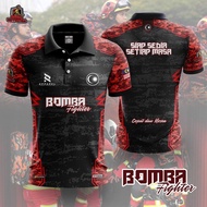 [Saiz 2XS-5XL] DESIGN BAJU BOMBA Jersey Baju Lelaki Hitam Merah Baju Lelaki Jersey Original Summer C