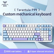 Aula F99 Mechanical Keyboard Gasket PBT Hot Plug Three Mode 2.4g Bluetooth Game Customization Keyboa
