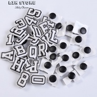 Stickers of letters and numbers for all types of sandals of your choice, Charm jibits multi-dnagj to