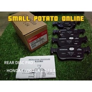 (OEM) REAR DISC PAD HONDA CIVIC FC TEA 1.5 TURBO /1.8  <<43022-TBA-A02 >>