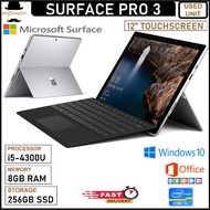 Microsoft Surface Pro 3 Core i5 / i7 (4th Gen) 12.3"Touchscreen  2in1 Laptop  Window 10