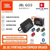 JBL Go 3/GO 4 Portable Waterproof Bluetooth Speaker | Pro Sound Bass | IP67 Waterproof & Dustproof |