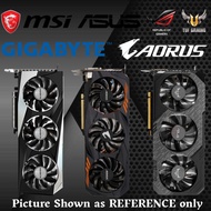 [Ready Stock&Fast Delivery] Graphic Card MSI GIGABYTE ASUS GTX3060 GTX1660Ti GTX1650 GTX1080 GTX1070