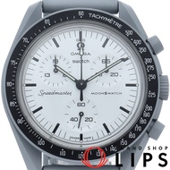 Swatch Omega x Swatch 生物陶瓷 Moonswatch 1965 Swatch Moonswatch S033M106 附盒保固 生物陶瓷/尼龍男士腕錶 白色 成色極佳 [全新]