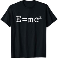 Einstein's Equation of General Relaivity E=mc2 T-Shirt Black