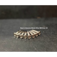 Stainless Steel L Bolt Slim Model M8 Thread 12 Length 1cm 1.5cm 2cm 2.5cm 3cm 3.5cm 4cm 5cm 6cm 7cm 