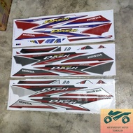 Stiker sticker body stripe cover set (2) honda wave dash R dash110 dash 110 v2 dash 2 by ain