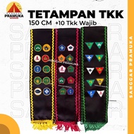 Scout Tkk Sash + 10 Embroidered Scout Tkks | Scout Guest | Siaga Tkk | Tkk Penggalang | Tkk Straight