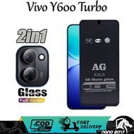2IN1 TEMPERED GLASS AG MATTE VIVO Y600 TURBO Y600 PRO BONUS CAMERA LENS