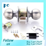 PO6222525 Lockset Cylindrical Door lock Knobset Stainless Steel Cylinder Portable Door Lock Set House