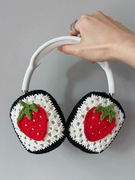 可愛草莓 AirPod Max 保護套 索尼 XM5 頭戴式耳機保護套