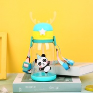 Gratis Ongkir - Botol Minum Anak Model Tanduk Rusa Lucu Free Tali Panjang Dan Sticker / Botol Minum