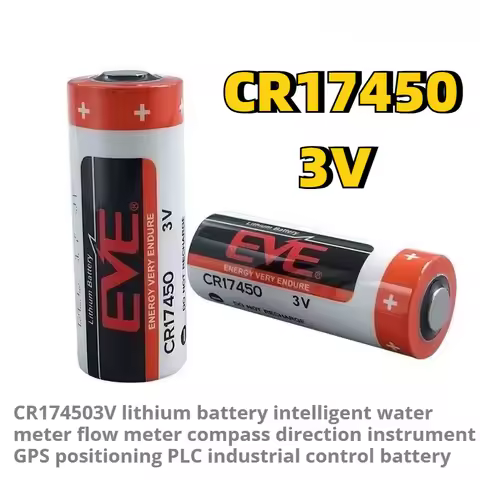 CR17450 Disposable Battery 3V 2400mah Lithium Non-rechargeable Batteries for Smart Water Meter GPS P