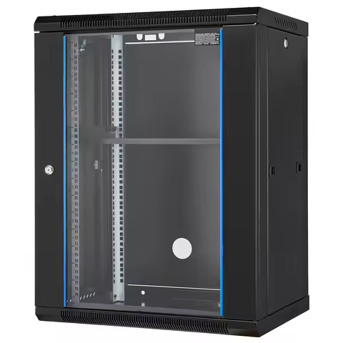 SucceBuy 15U Wall Mount Server Cabinet 500lbs Max Ground-mounted Load Capacity Network Rack Enclosur