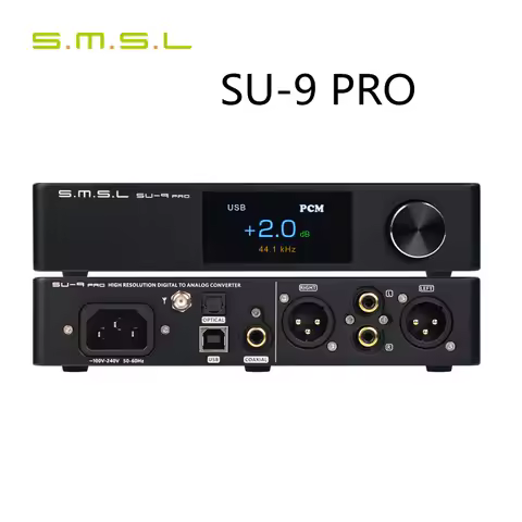 SMSL SU9Pro MQA Decoder Bluetooth 5.0 HIFI Audio DAC Pre-amplifier with ES9039M pro XMOS XU316 Suppo