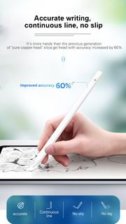 適用於 iPad 平板電腦的磁力貼合功能觸控筆  Apple Touch Screen Pen For iPad Tablet Magnetically Attach Stylus Pen