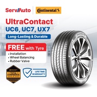 [FREE Install] Continental UC7 UX7 UC6 Tayar Kereta Original Sedan SUV 195/55R15 205/55R16 215/45R17