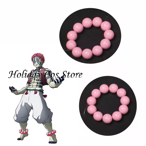 Anime Akaza Cosplay Accessories Props Adlut Men Women Pink Legwear Leglet Halloween Party Christmas 