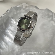 IEKE Quartz Womens Net Watch Korean Fashion Fashionable Square Light Luxury Temperature Watch qy