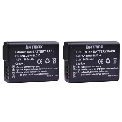 Batmax DMW-BLD10 BLD10 Battery 1400mAh for Panasonic DMW BLD10E BLD10 BLD10PP,DMC GF2GK GF2 G3 GX1 D