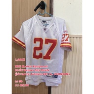 Nfl Reebok Equipment Kansas City Chiefs Larry Johnson 27 White Youth Medium (10–12)