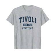 Men's cotton T-shirt Tivoli New York NY Vintage Athletic Sports Design T-Shirt 4XL , 5XL , 6XL
