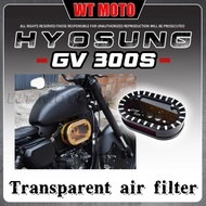 Big sale For HYOSUNG GV300s gv125s oval transparent air filter cover Hyosung Gv 300 s 300Gvs gv300s 