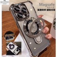 Ice Crystal Magnetic Bracket Phone Case iphone 17e i17e 17e se5 17e iphone17e Protective