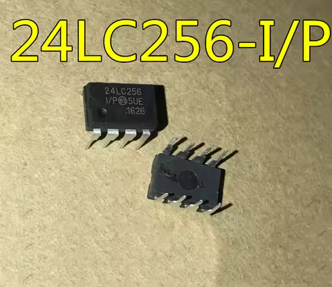2PCS/lot 24LC256-I/P DIP-8 24LC256I/P DIP8 24LC256 24LC256-I/P DIP EEPROM In Stock