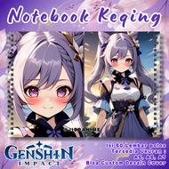 NOTE BOOK ANIME KEQING GENSHIN IMPACT / NOTEBOOK ANIME KEQING GENSHIN IMPACT / ANIME KEQING GENSHIN