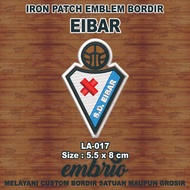 LA-017 Patch EIBAR embroidered emblem jersey logo eibar - 5x7cm - Embrio Patch Embroidery Emblem Emb