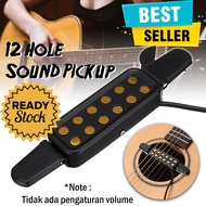 Acoustic Guitar 12 Hole Sound Pickup Microphone Mic Gitar Akustik Spull Mikrofon Musik Music Instrum